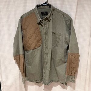RedHead Vintage Army Green and Tan Button-Down Shirt